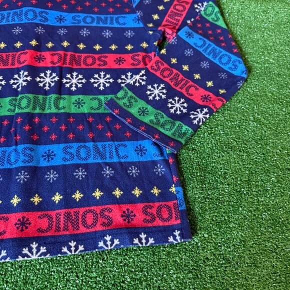 Sonic the Hedgehog Toddlers Boy's Winter Holiday 2PC Flannel Pajama Set Size 8 - Picture 8 of 15